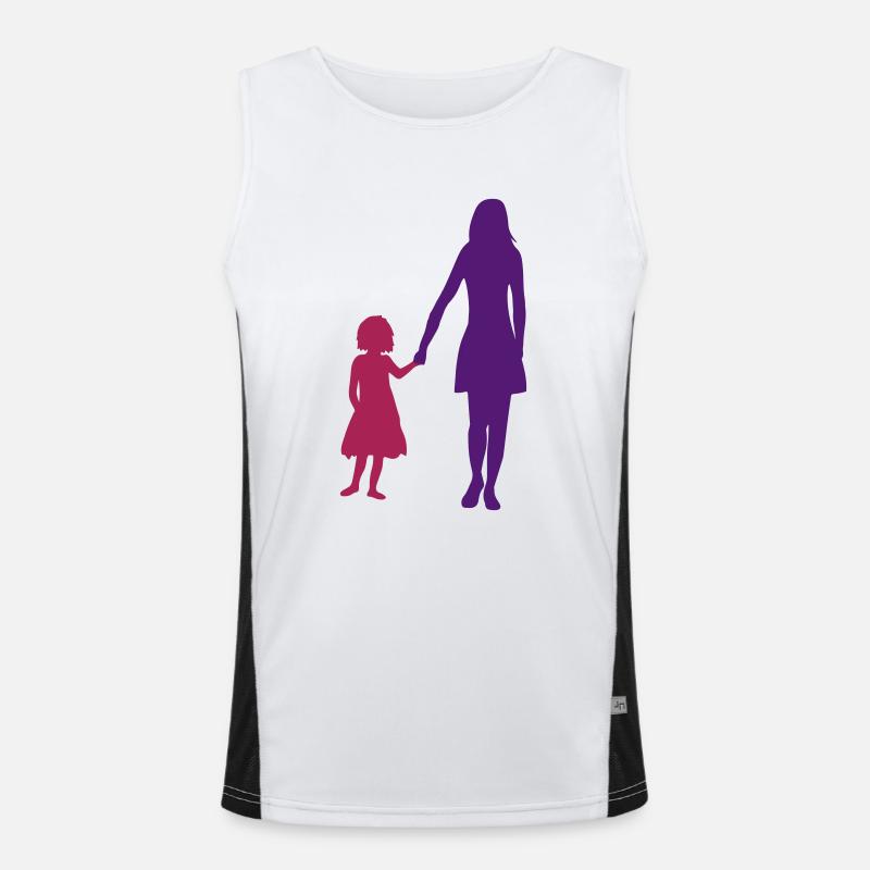 mutter muttertag mama und tochter muttertag kind m Funktionelles Kontrast-Tank Top für Männer 