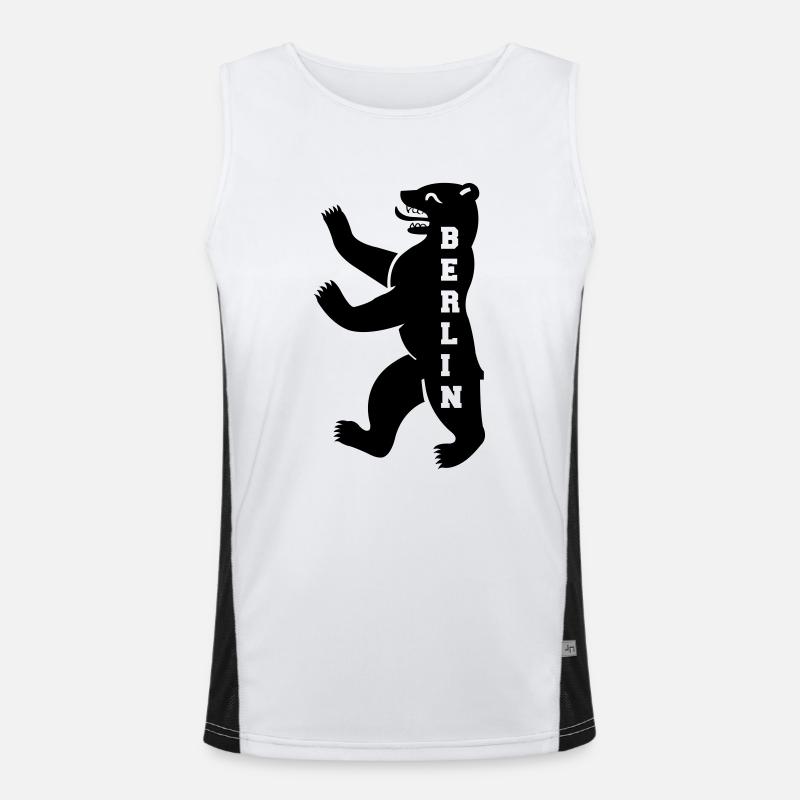 berlin Funktionelles Kontrast-Tank Top für Männer 