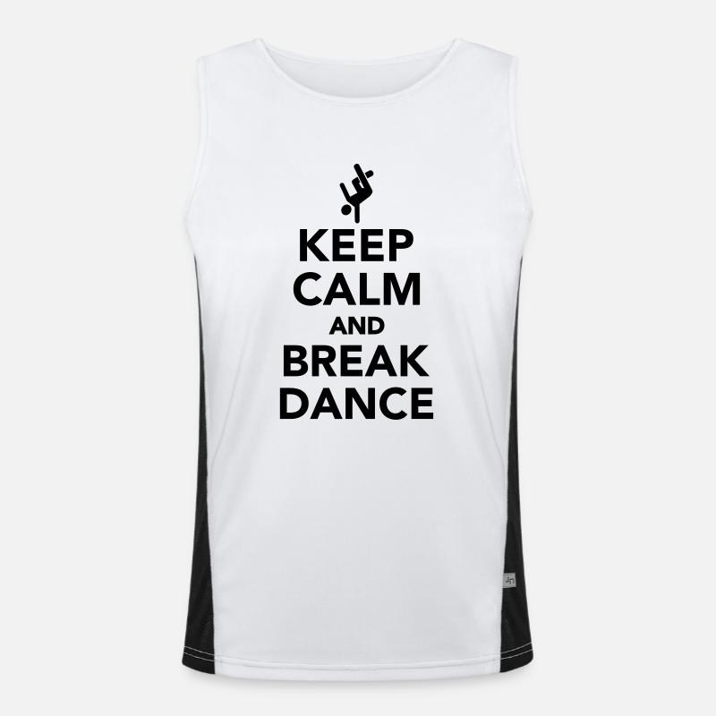 Breakdance Funktionelles Kontrast-Tank Top für Männer 