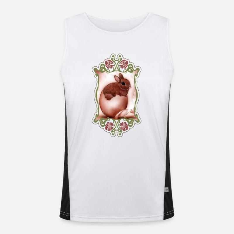 Easter Bunny Men's Functional Contrast Tank Top 
