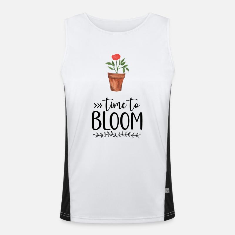 Geschenke mit Blumen Funktionelles Kontrast-Tank Top für Männer 