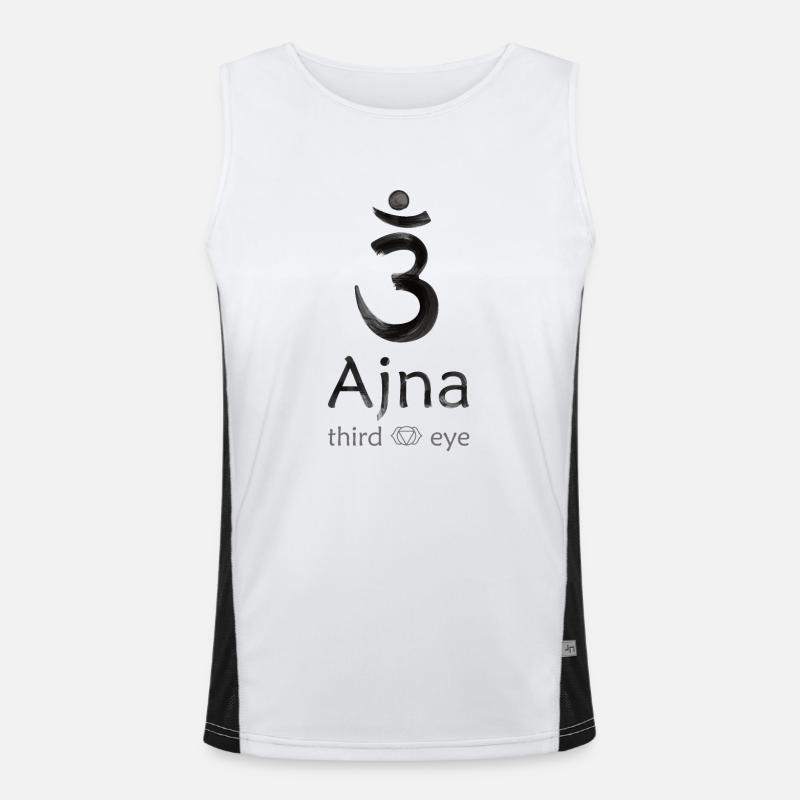 Chakra - Ajna - third eye Funktionelles Kontrast-Tank Top für Männer 