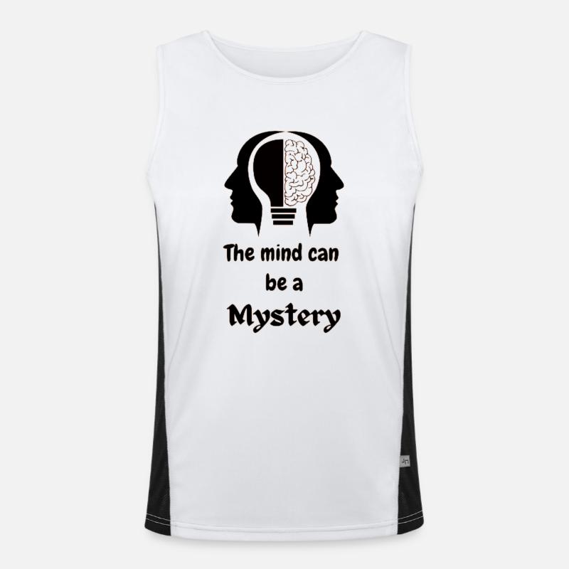 The mind can be a mystery Men's Functional Contrast Tank Top 
