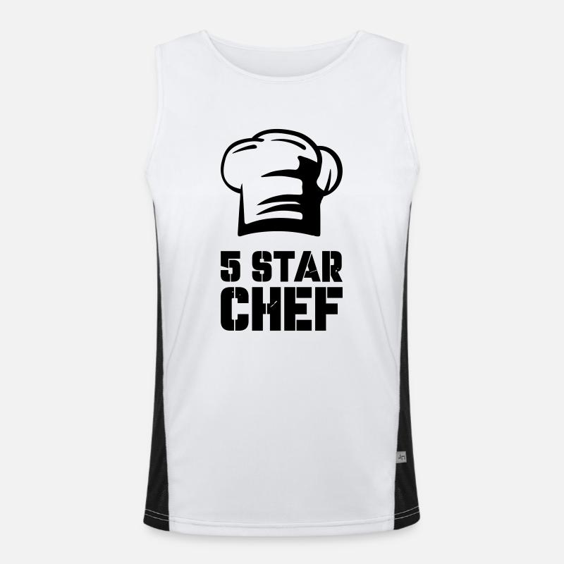 5 Star Chef Men's Functional Contrast Tank Top 
