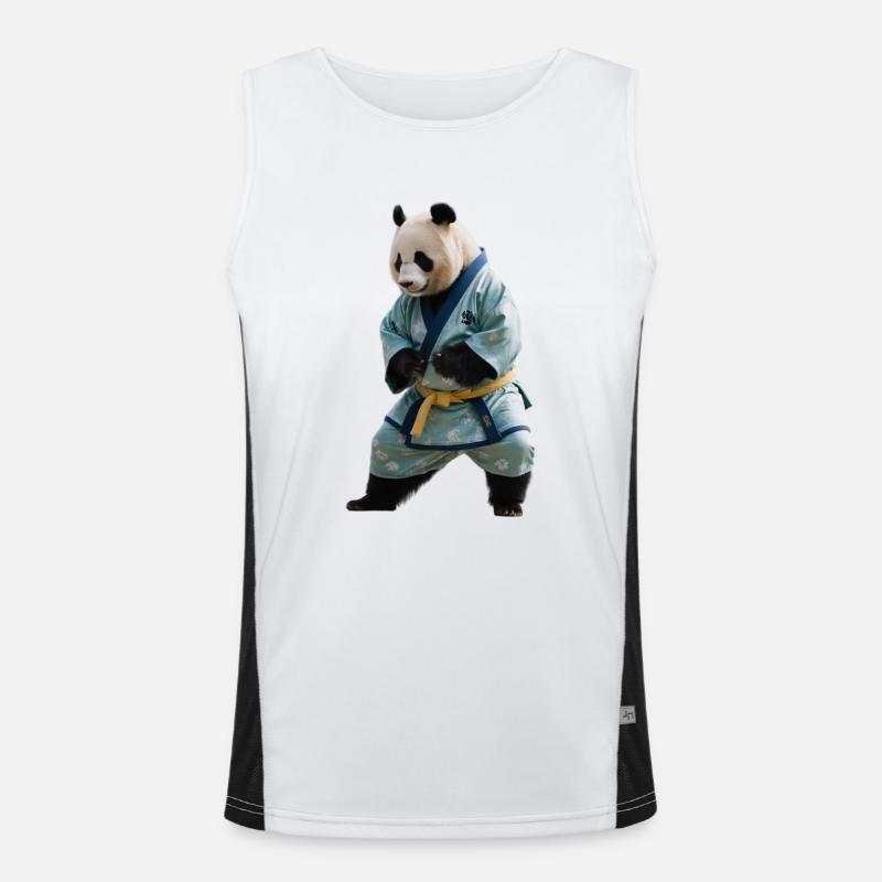 Sporty Panda Men's Functional Contrast Tank Top 
