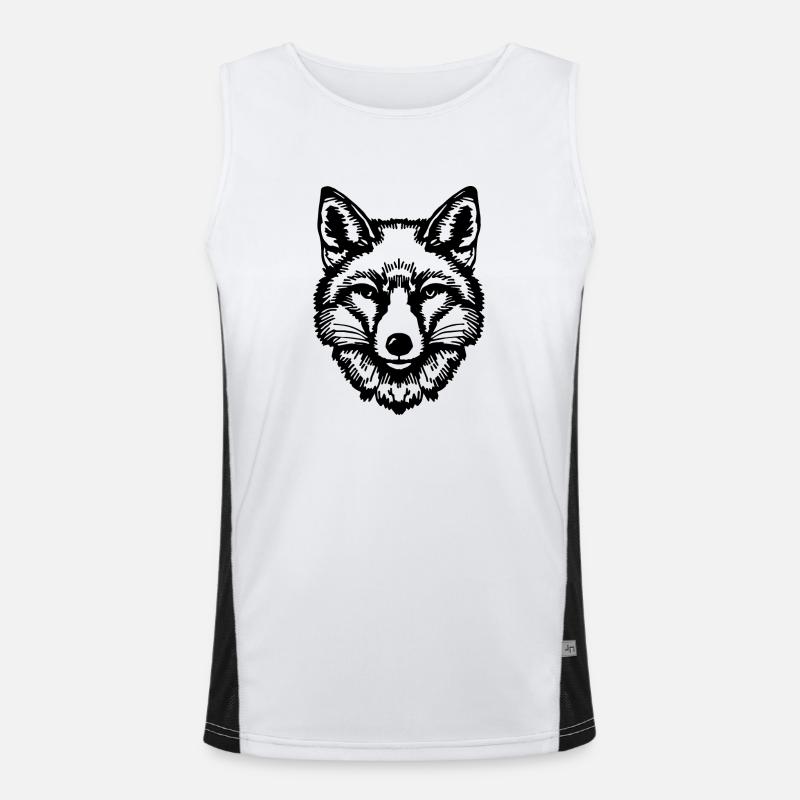 Fuchs Füchse Funktionelles Kontrast-Tank Top für Männer 