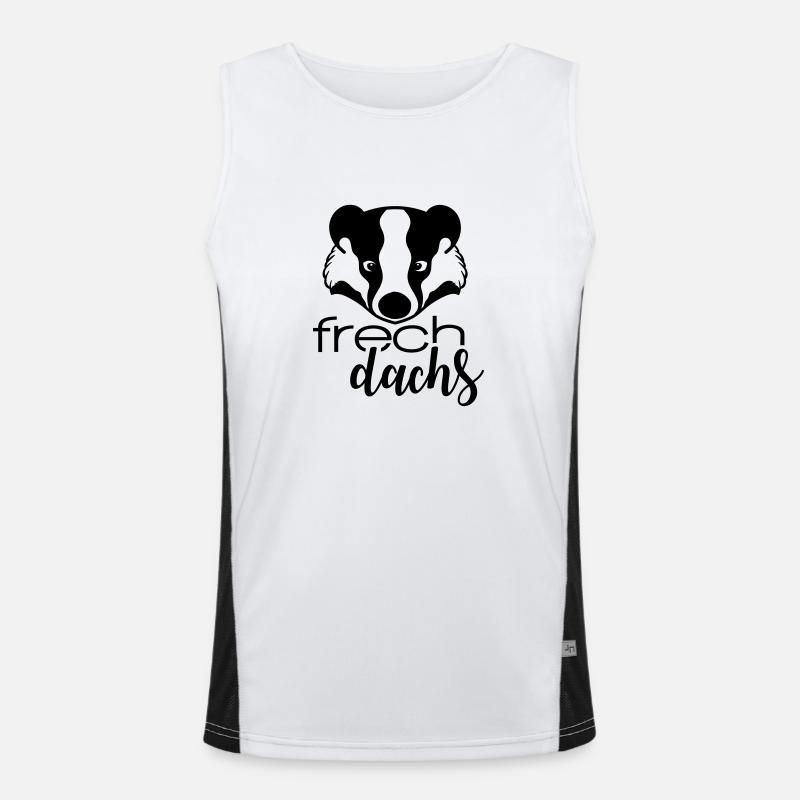 Frechdachs Funktionelles Kontrast-Tank Top für Männer 