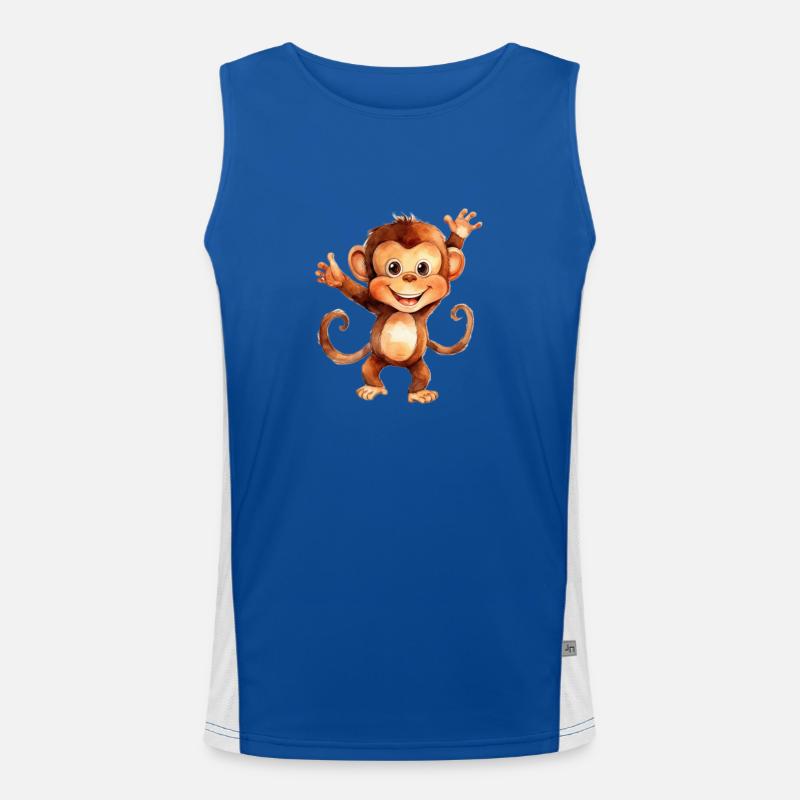 Classe de singe singe Débardeur respirant contrasté Homme 