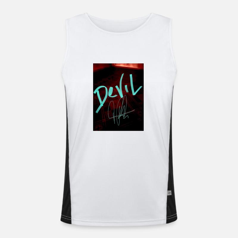 Devil Original Funktionelles Kontrast-Tank Top für Männer 