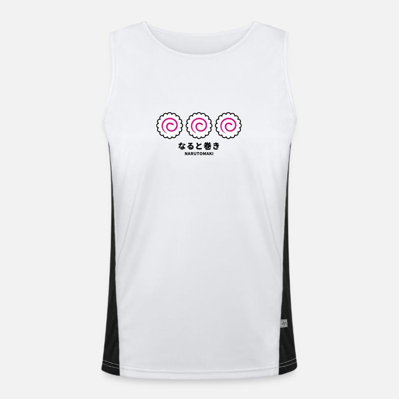 Narutomaki Funktionelles Kontrast-Tank Top für Männer 