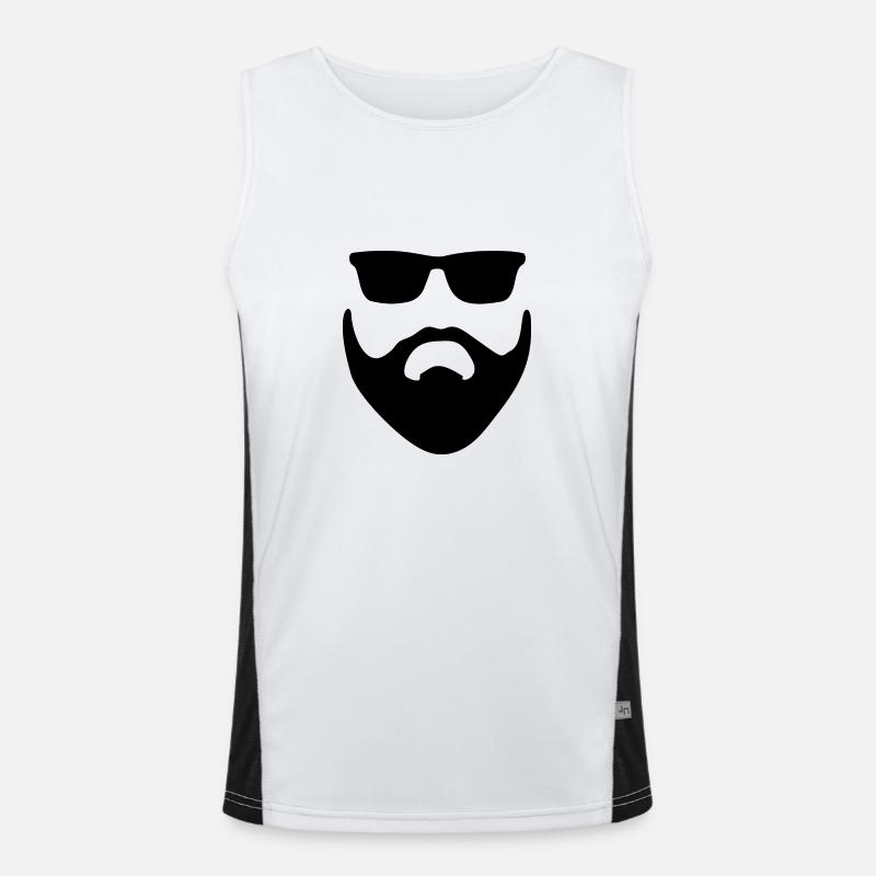 Summer Beard Funktionelles Kontrast-Tank Top für Männer 