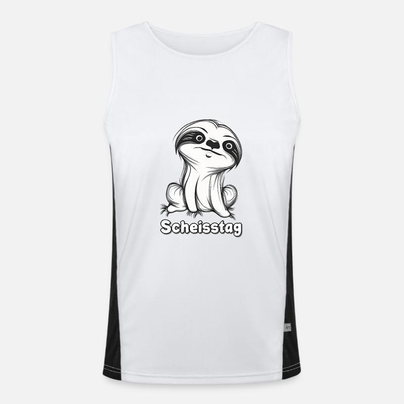Scheisstag Funktionelles Kontrast-Tank Top für Männer 