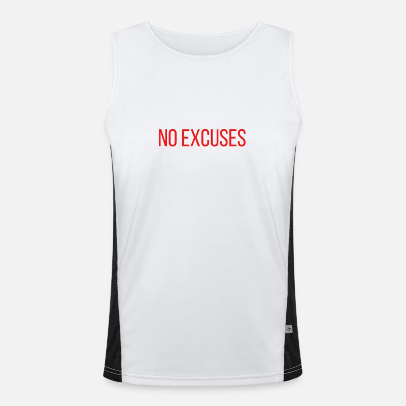 NO EXCUSES Funktionelles Kontrast-Tank Top für Männer 
