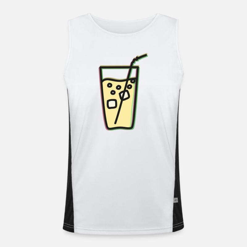 Refreshing lemonade / juice / juice - RGB Men's Functional Contrast Tank Top 