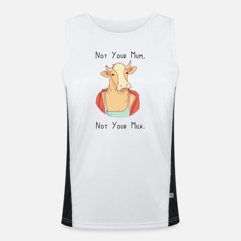 Nicht deine Mutter, nicht deine Milch Funktionelles Kontrast-Tank Top für Männer 