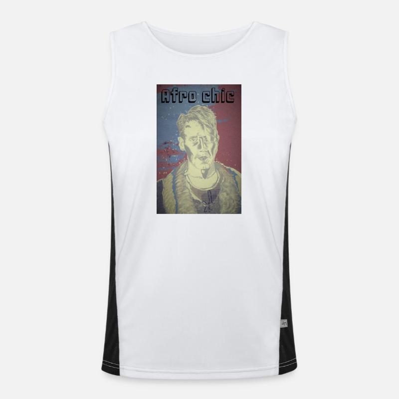 Afro chic Men's Functional Contrast Tank Top 