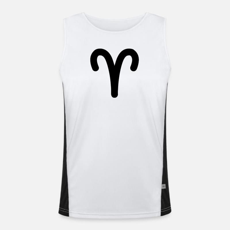 Widder Sternzeichen Widder Funktionelles Kontrast-Tank Top für Männer 