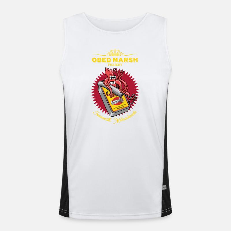 OBED MARSH Devil Reef Fischerei Funktionelles Kontrast-Tank Top für Männer 