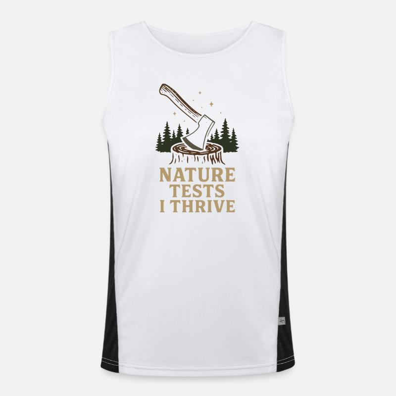 Survival Powers Boscroon Ferocious Abilities - Men's Functional Contrast Tank Top  - white/black