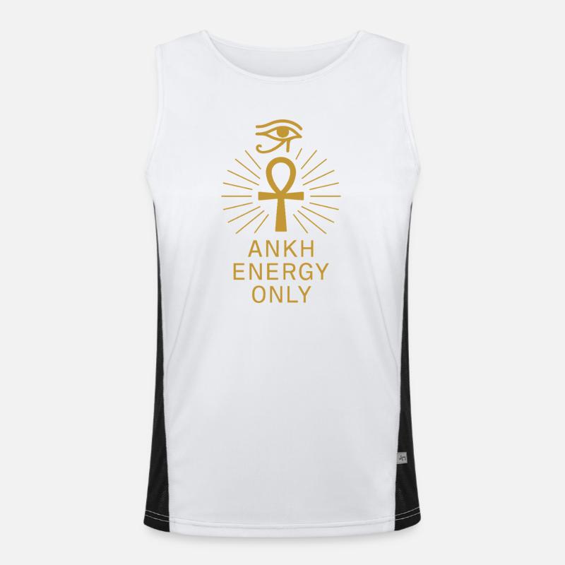 Pharaoh Archaeology in Ancient Egypt Men's Functional Contrast Tank Top 