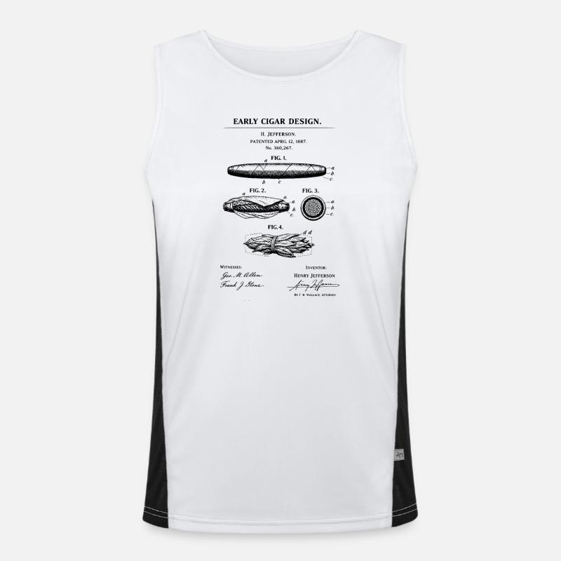 Frühes Zigarren-Bauplan Funktionelles Kontrast-Tank Top für Männer 