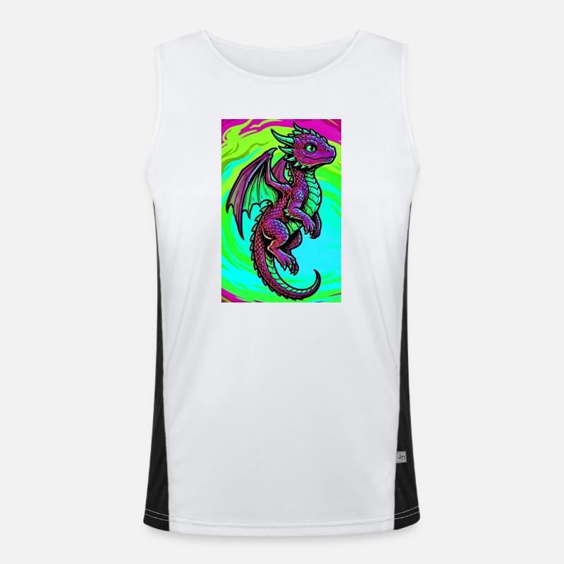 Drache Funktionelles Kontrast-Tank Top für Männer 