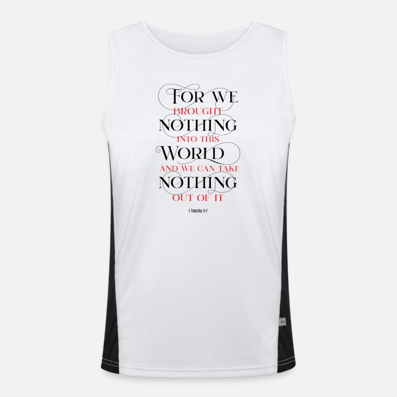 Take Nothing Funktionelles Kontrast-Tank Top für Männer 