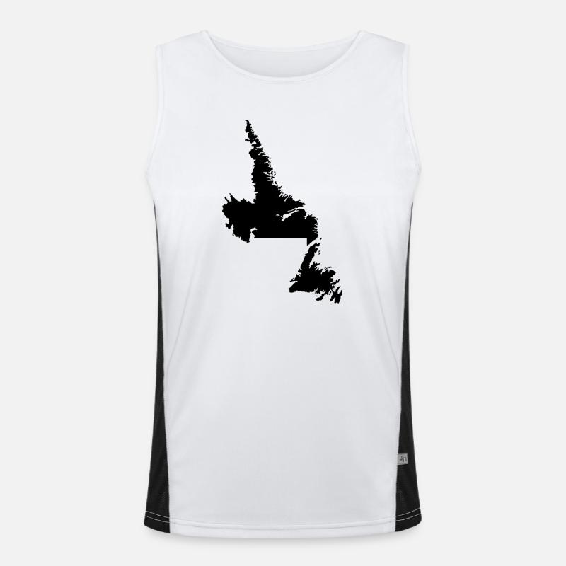 Terranova map Men's Functional Contrast Tank Top 