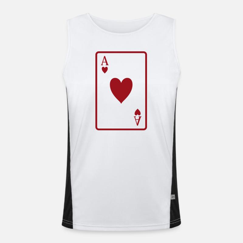 Poker card Men's Functional Contrast Tank Top 
