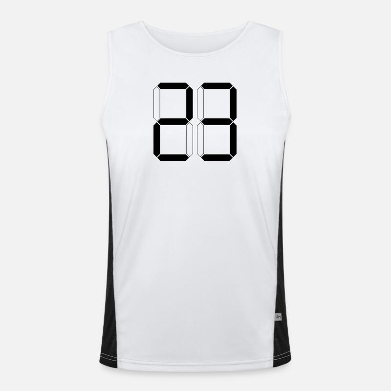 NUMBER 23 Twenty-Three Basket Gift Digital Men's Functional Contrast Tank Top 