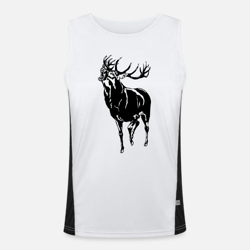 Deer Funktionelles Kontrast-Tank Top für Männer 