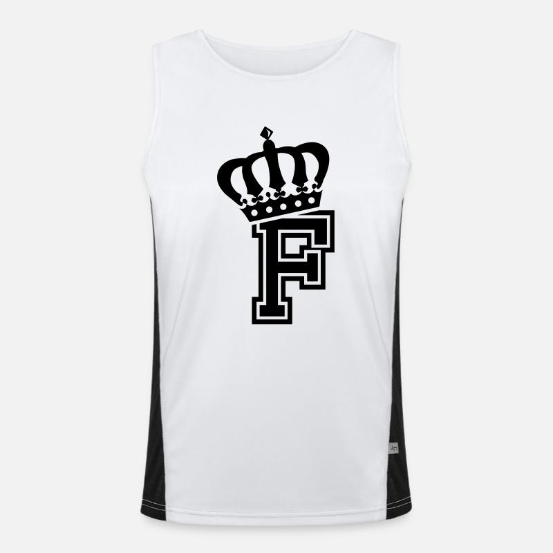 Buchstabe F Funktionelles Kontrast-Tank Top für Männer 