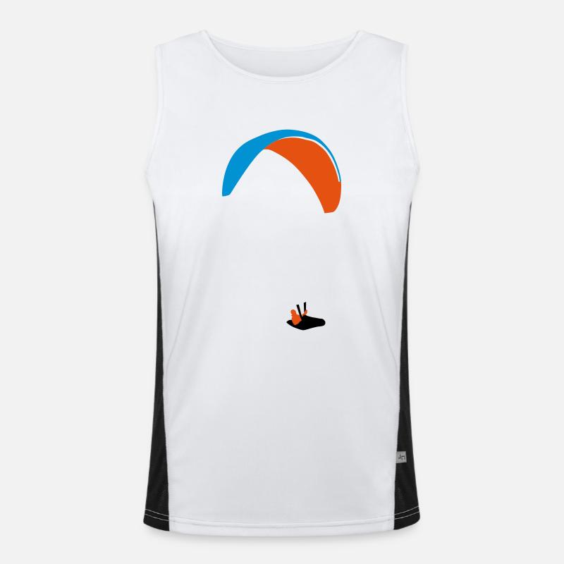 Paraglider - Gleitschirm XC Funktionelles Kontrast-Tank Top für Männer 