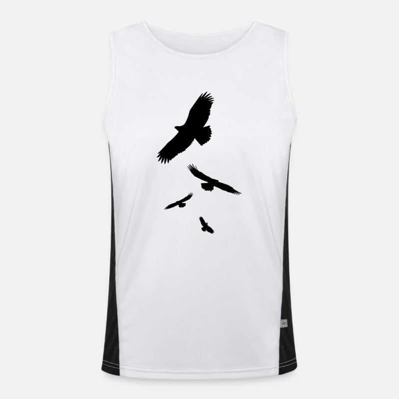 Krähen Funktionelles Kontrast-Tank Top für Männer 