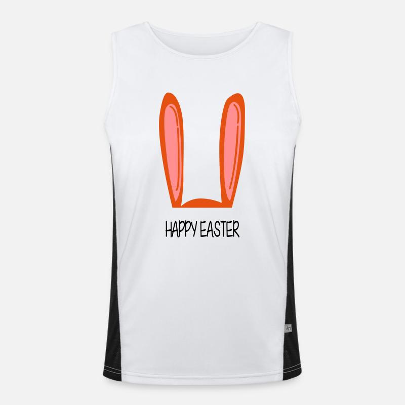 Happy Easter Funktionelles Kontrast-Tank Top für Männer 