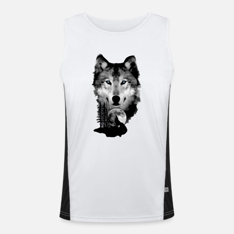Loups Débardeur respirant contrasté Homme 