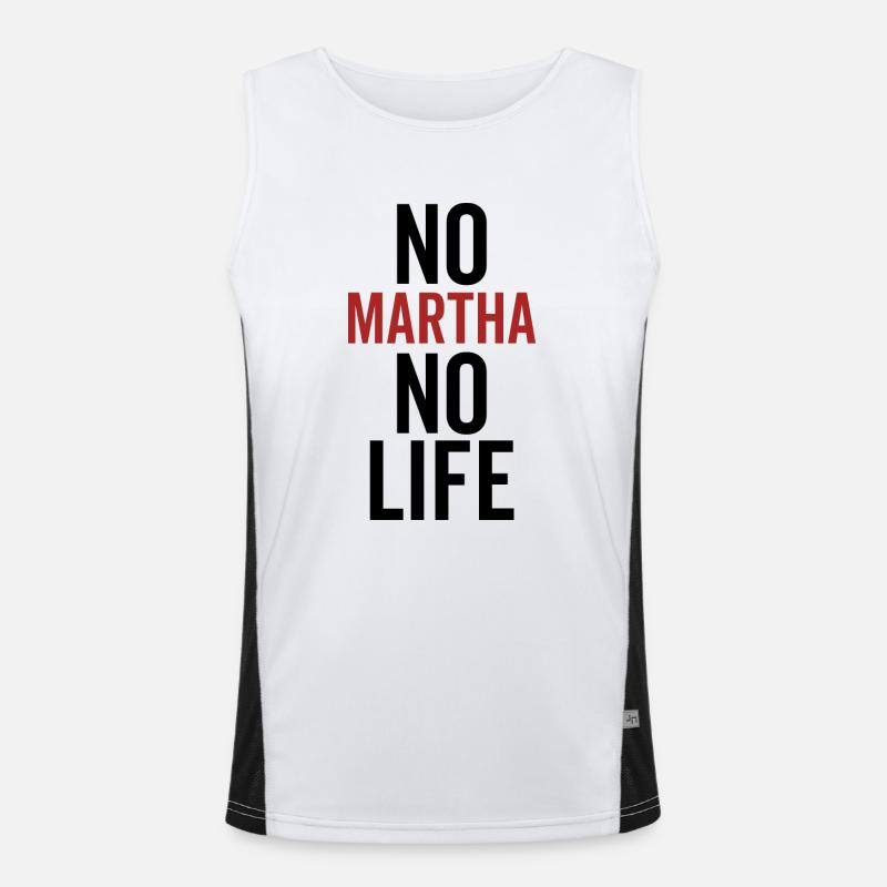No Martha No Life Men's Functional Contrast Tank Top 