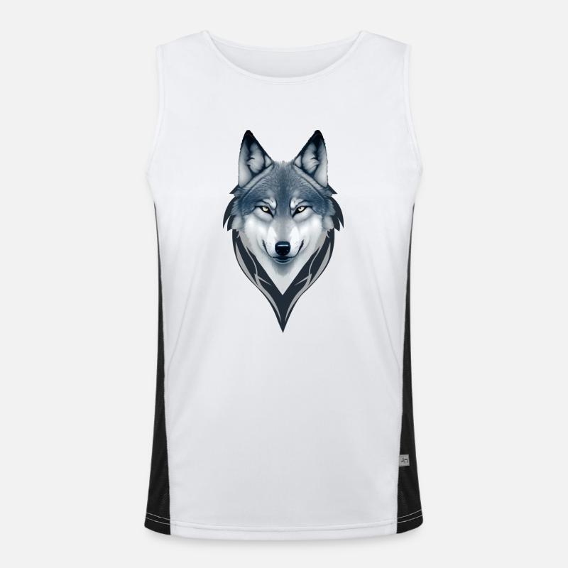 Loup de la Lune Bleue Débardeur respirant contrasté Homme 