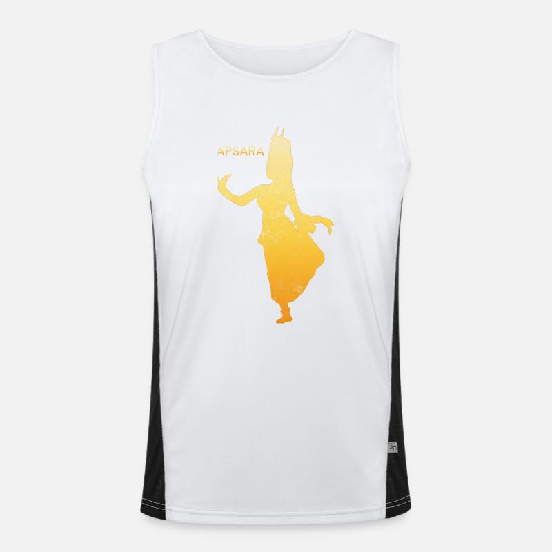 Cambodia Tradition Dance Khmer Apsara I Gift Men's Functional Contrast Tank Top 