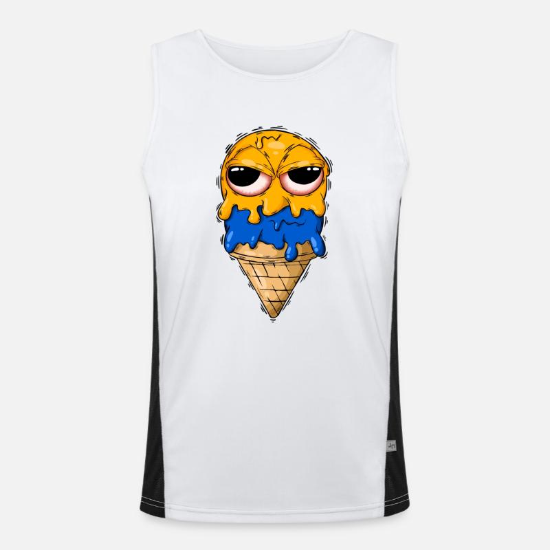 Böses Eis Funktionelles Kontrast-Tank Top für Männer 