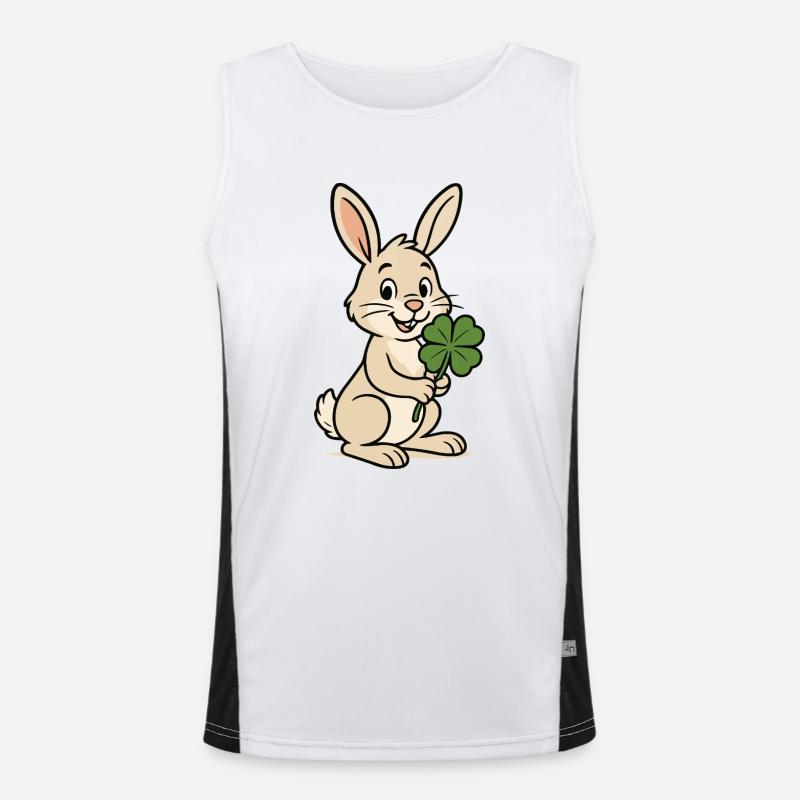 Trèfle de lapin Débardeur respirant contrasté Homme 