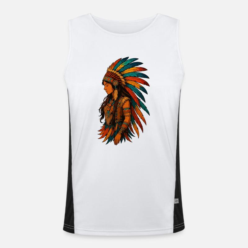 Federkrone Funktionelles Kontrast-Tank Top für Männer 