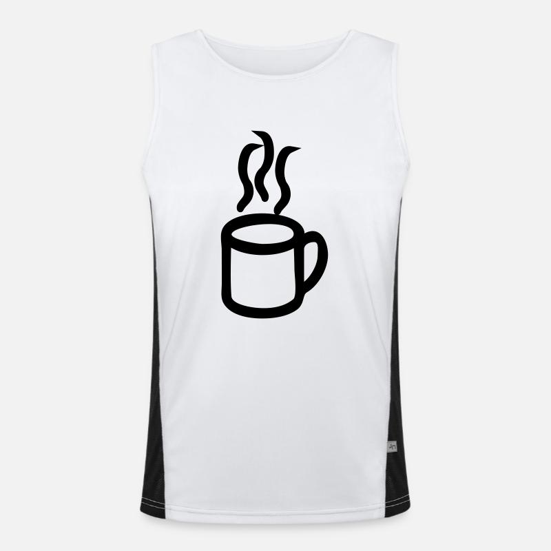 Kaffee Débardeur respirant contrasté Homme 