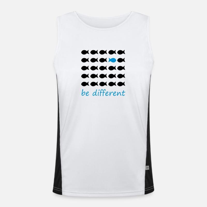 Be different Men's Functional Contrast Tank Top 