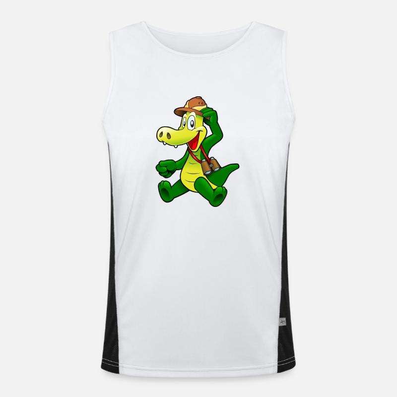 kroko 12 Funktionelles Kontrast-Tank Top für Männer 