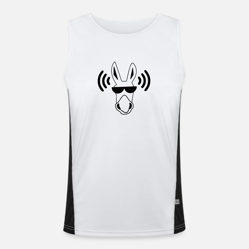 Esel Funktionelles Kontrast-Tank Top für Männer 