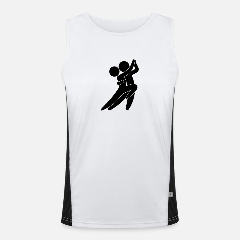 Tango dancers Men's Functional Contrast Tank Top 