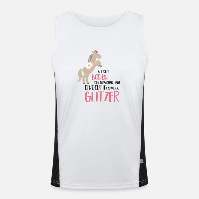 Lustiger Spruch Funktionelles Kontrast-Tank Top für Männer 