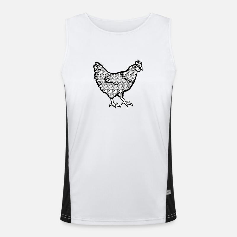 chicken Men's Functional Contrast Tank Top 