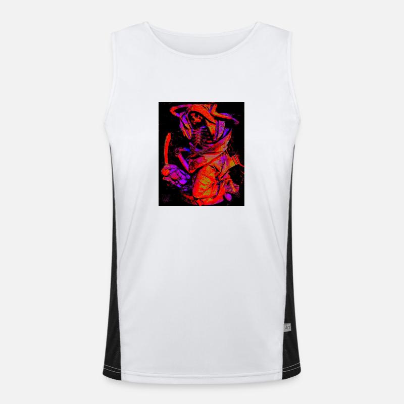 Der Sensenmann Funktionelles Kontrast-Tank Top für Männer 